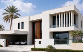 فيلا حديثة في بركاء تظهر جودة التشطيبات الخارجية والسلامة الإنشائية للمبنى